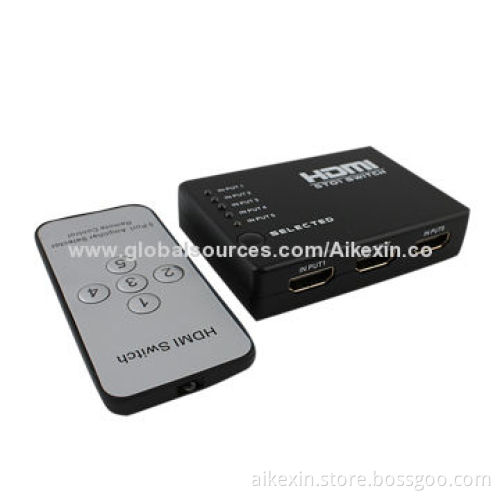 5 Ports HDMI Switcher with Remote Control